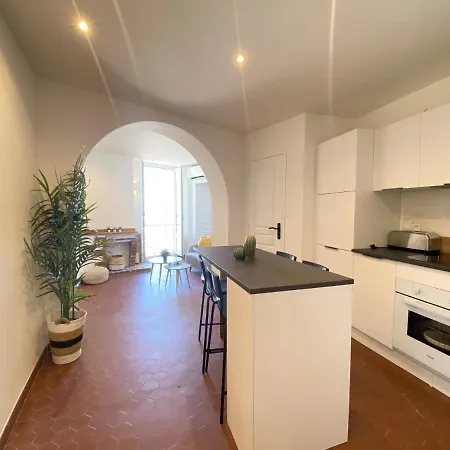 Apartmán Sablettes - Climatisation - Vue Mer-Plage Menton